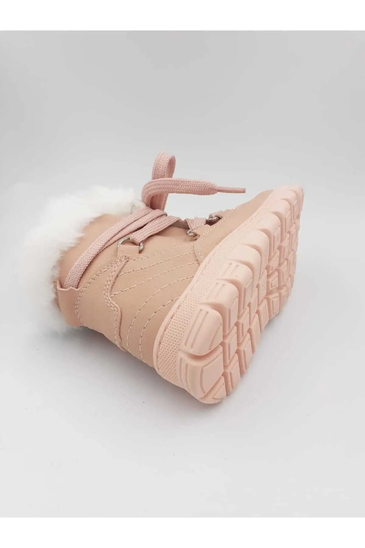 بوت بچگانه کفش روزمره زمستانی کفی پشمی دخترانه کپا با زیپ - 6153 بوت بچگانه کفش روزمره زمستانی کفی پشمی دخترانه کپا با زیپ - 6153