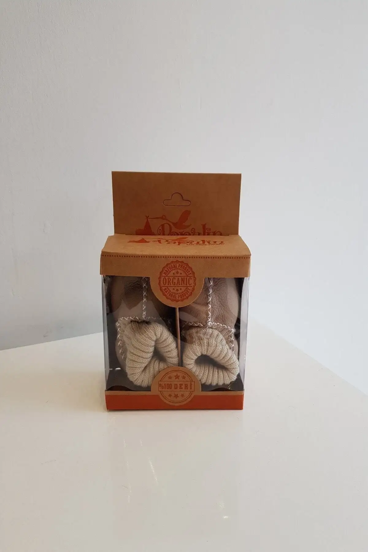 کفش نوزاد پسر پاپوش مخملی چرم با پوست برای دختران و ان  - 6582 کفش نوزاد پسر پاپوش مخملی چرم با پوست برای دختران و ان - 6582