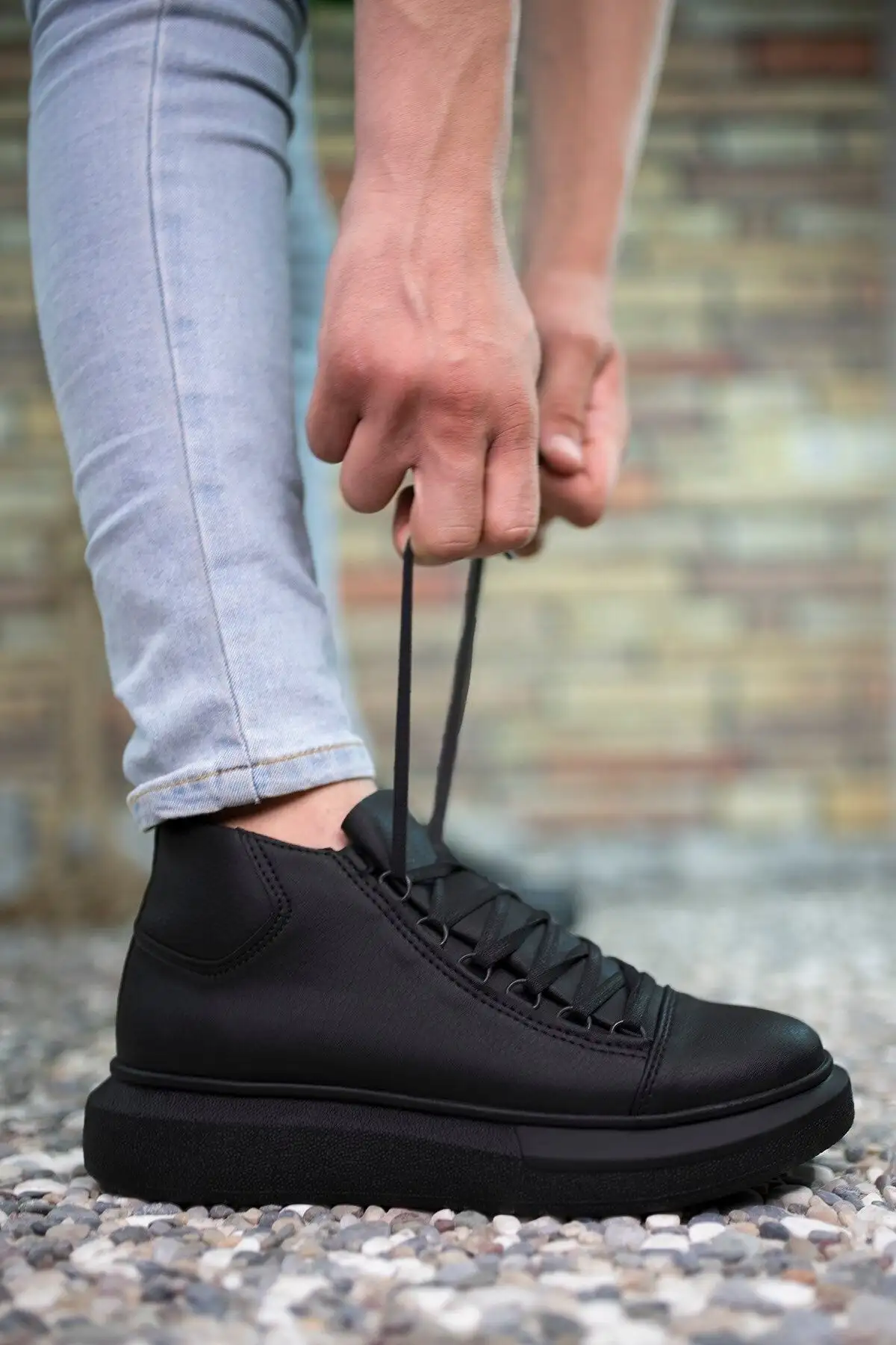 بوت مردانه چکمه  مشکی 0012575 - 6669 بوت مردانه چکمه مشکی 0012575 - 6669