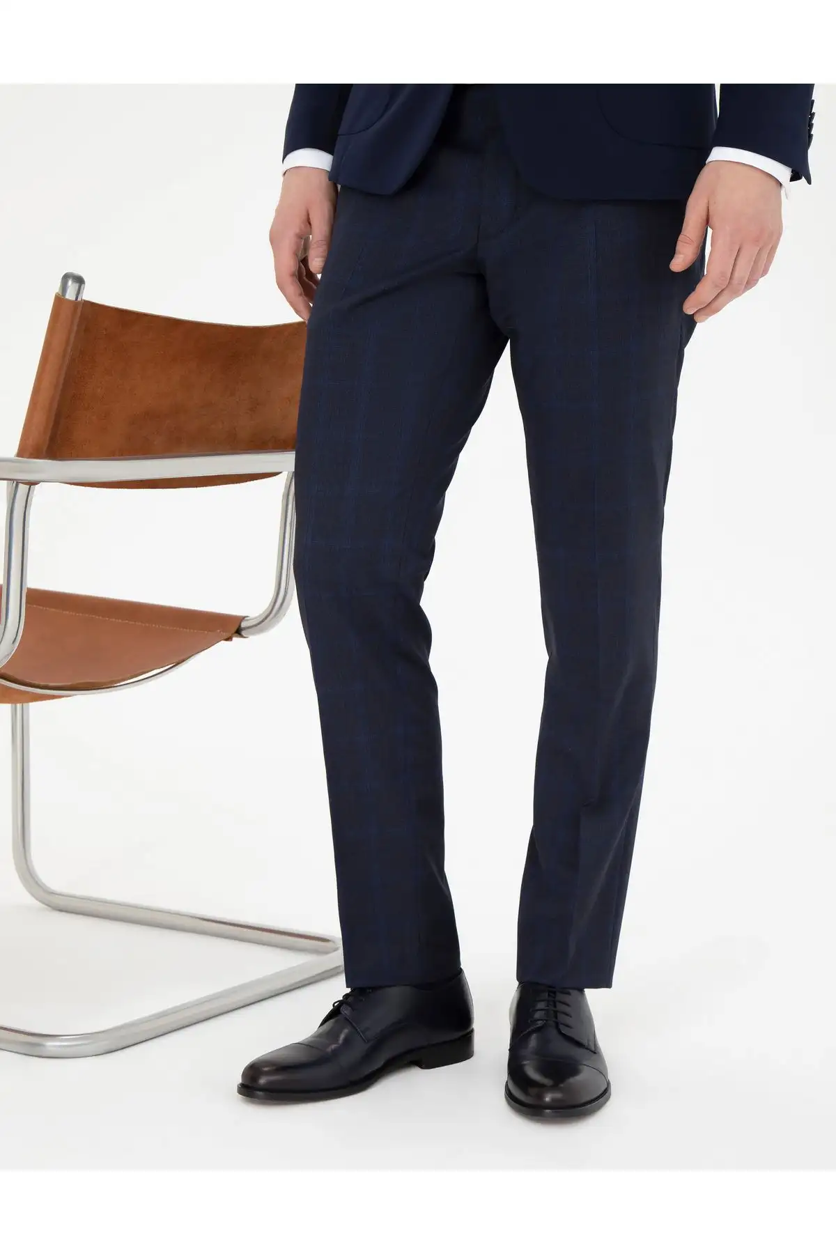 کفش رسمی مردانه کلاسیک سرمه‌ای 50287224-VR033 - 6371