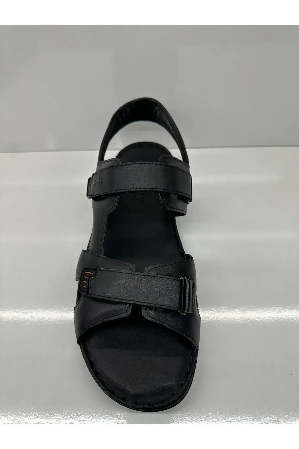 کفش سایز بزرگ مردانه ساباندل  با کفی اورتوپدیک و چرم سیاه 186 - 6834 کفش سایز بزرگ مردانه ساباندل با کفی اورتوپدیک و چرم سیاه 186 - 6834