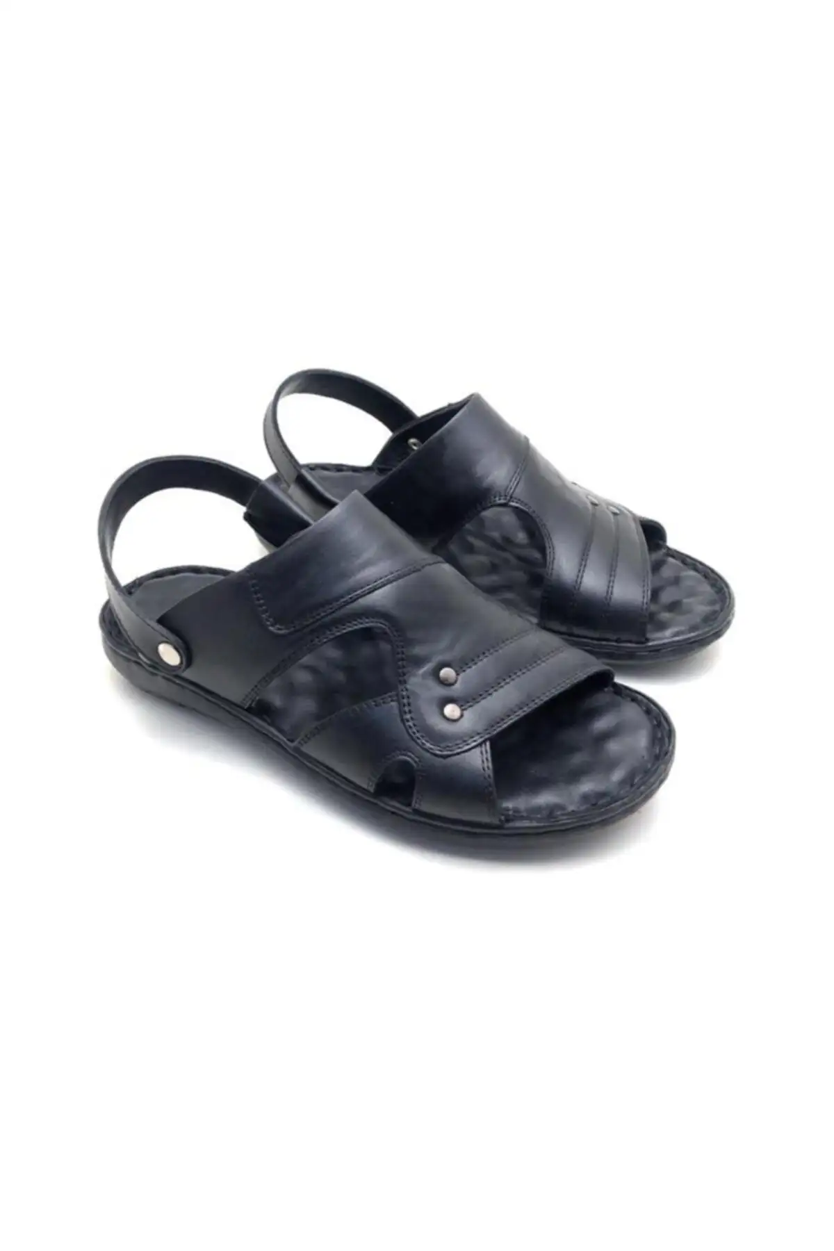 کفش سایز بزرگ مردانه سندل ortopedik کامل از چرم طبیعی - 6828