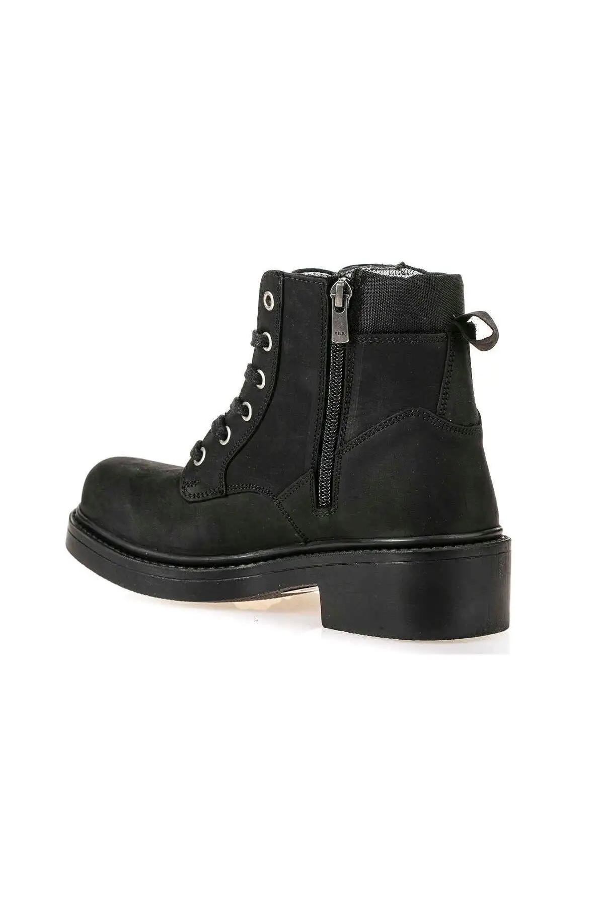 بوت مردانه چکمه چرم مشکی M5121cs - 5603