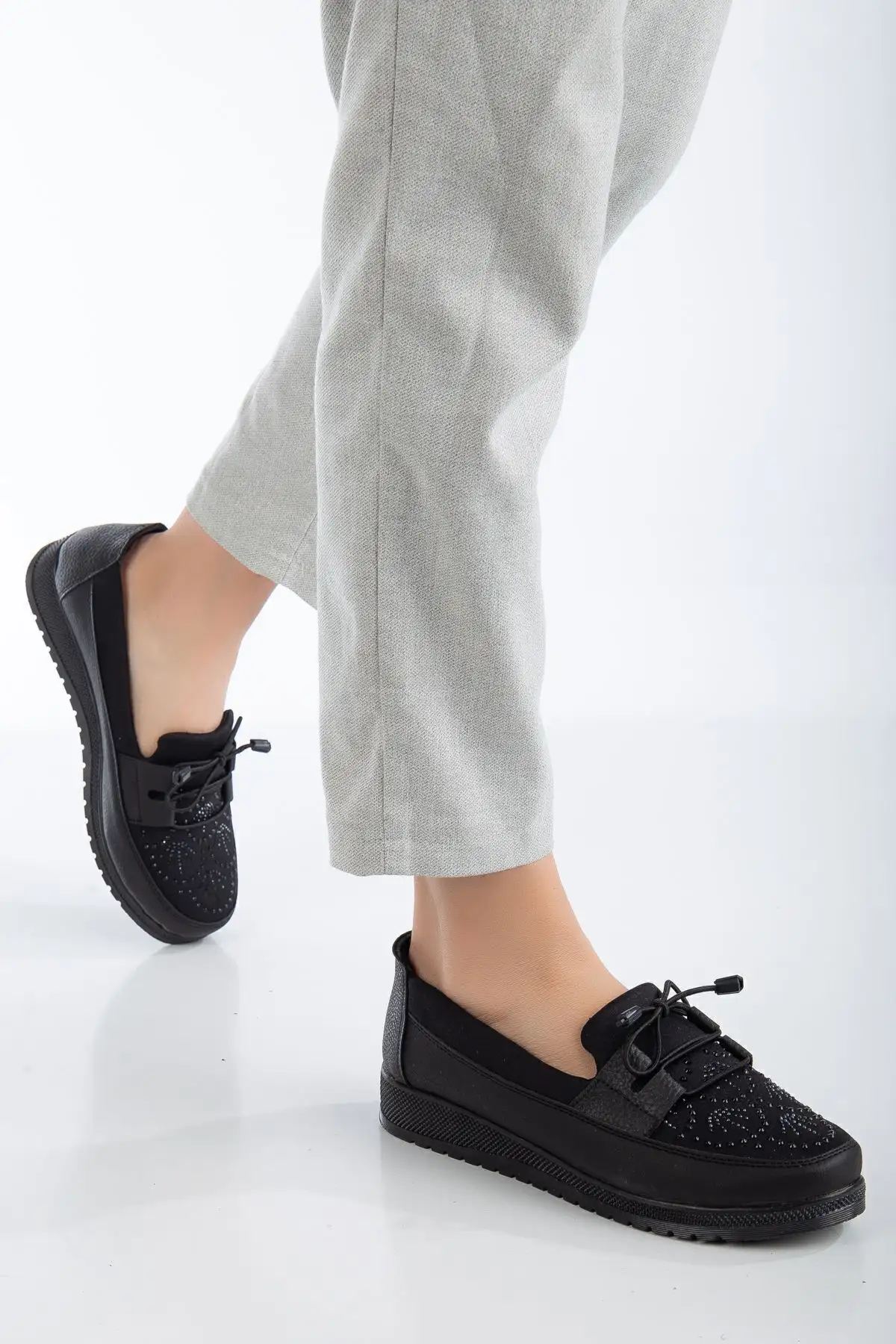 کفش ورزشی روزمره  مادر با سنگهای زینتی - 5540 کفش ورزشی روزمره مادر با سنگهای زینتی - 5540