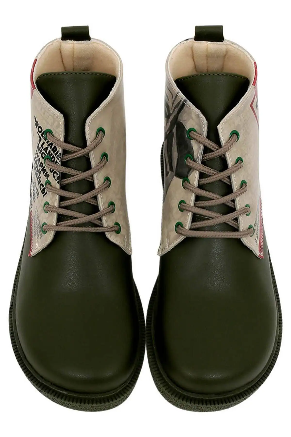 بوت و نیم بوت زنانه  چرم گیاهی  با رنگ خاکی - طراحی اسپکترا - 6176 بوت و نیم بوت زنانه چرم گیاهی با رنگ خاکی - طراحی اسپکترا - 6176