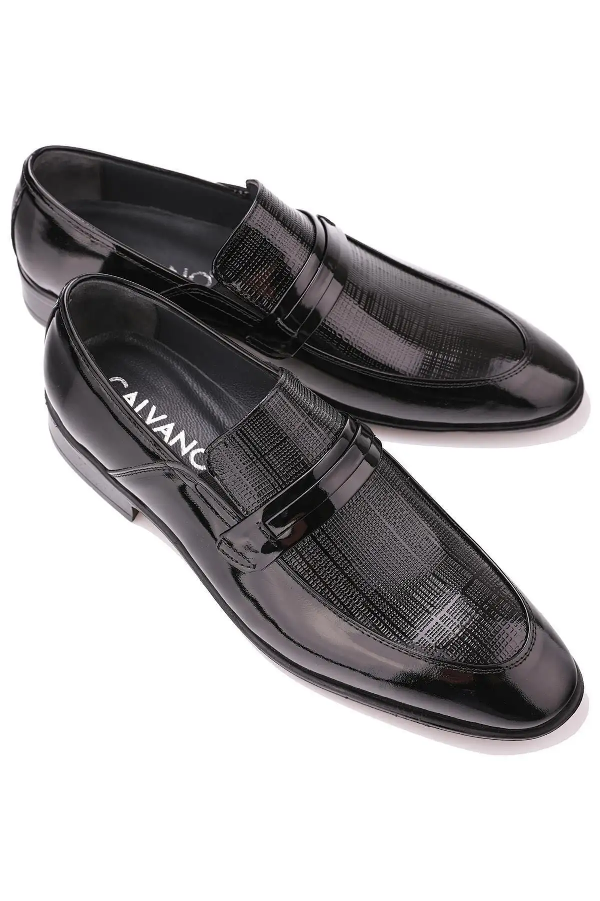 کفش رسمی مردانه  کلاسیک  چرمی مشکی طبیعی - 7018 کفش رسمی مردانه کلاسیک چرمی مشکی طبیعی - 7018