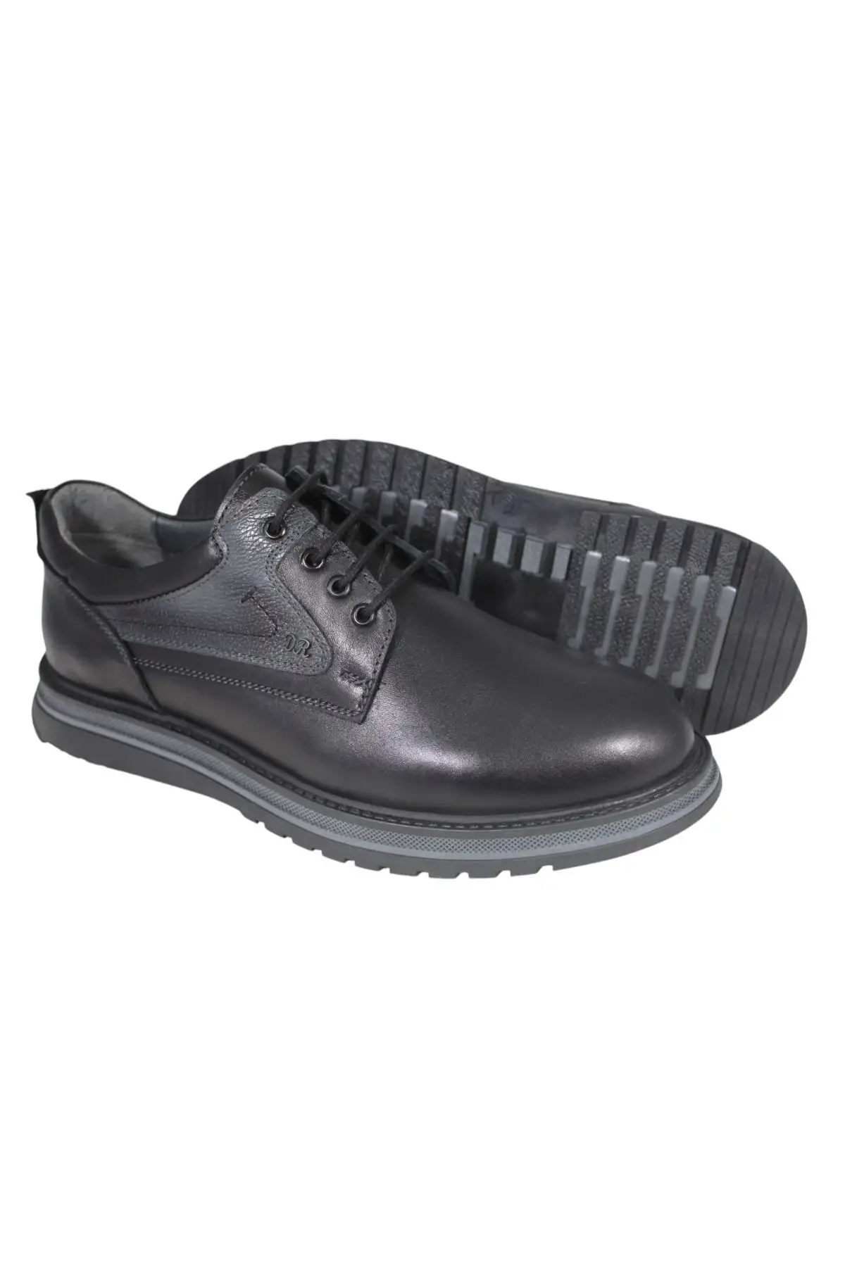 کفش رسمی مردانه کلاسیک اکسیفورد با زیره ترمو ضد لغزش از چرم طبیعی برای فصل زمستان - 6003