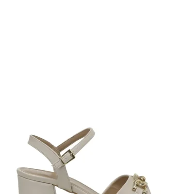 کفش صندل زنانه پاشنه‌دار مدل 4FX Bej کد 323099.Z - 6127