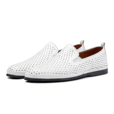 کفش روزمره مردانه کومبا راحتی اورتوپدیک از چرم طبیعی، اورتوپدیک لوفر پدرانه - 6387