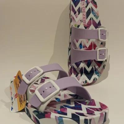 کفش راحتی خانه صندل آناتومیک با کفی قابل تنظیم و سگک برای ساحل، استخر، بالکن، تراس، حمام، و خیابان - 6346