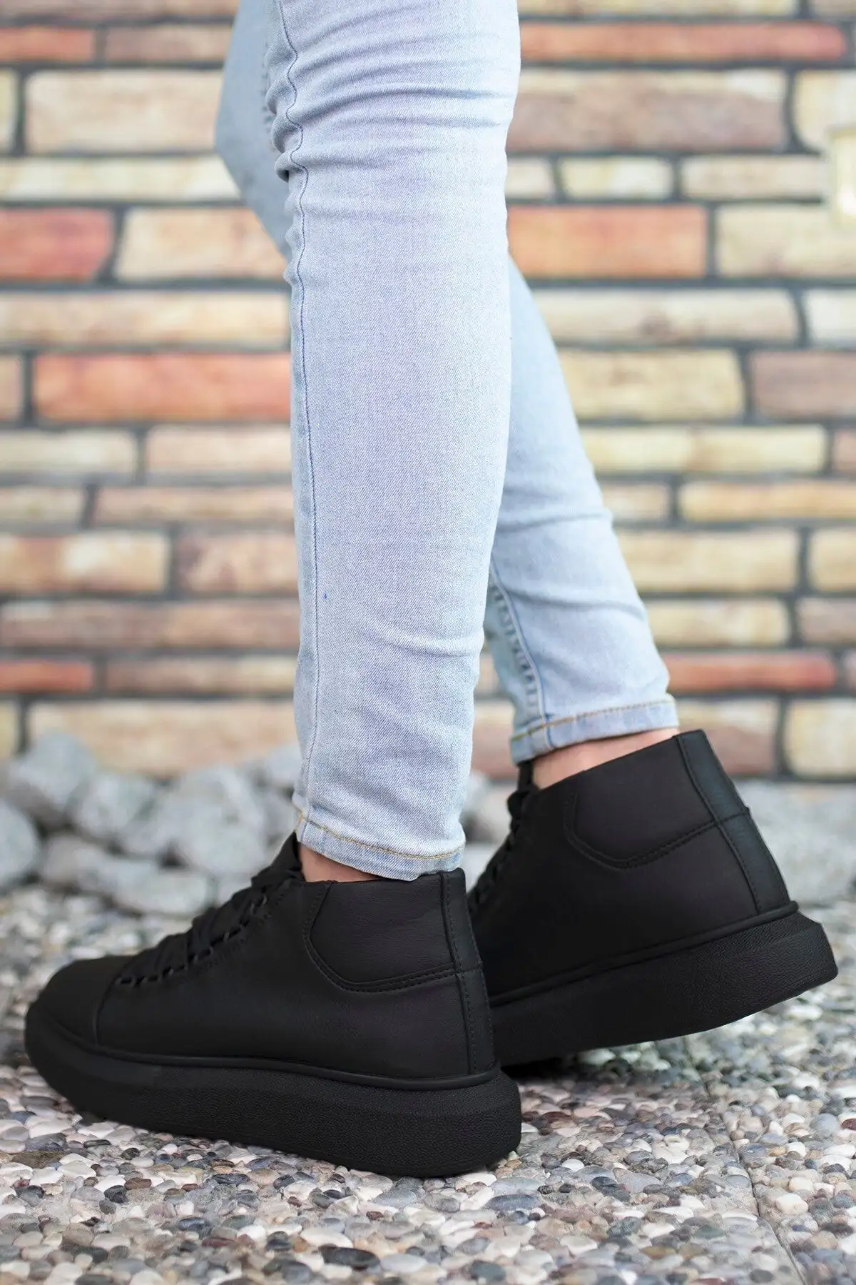 بوت مردانه چکمه  مشکی 0012575 - 6669 بوت مردانه چکمه مشکی 0012575 - 6669