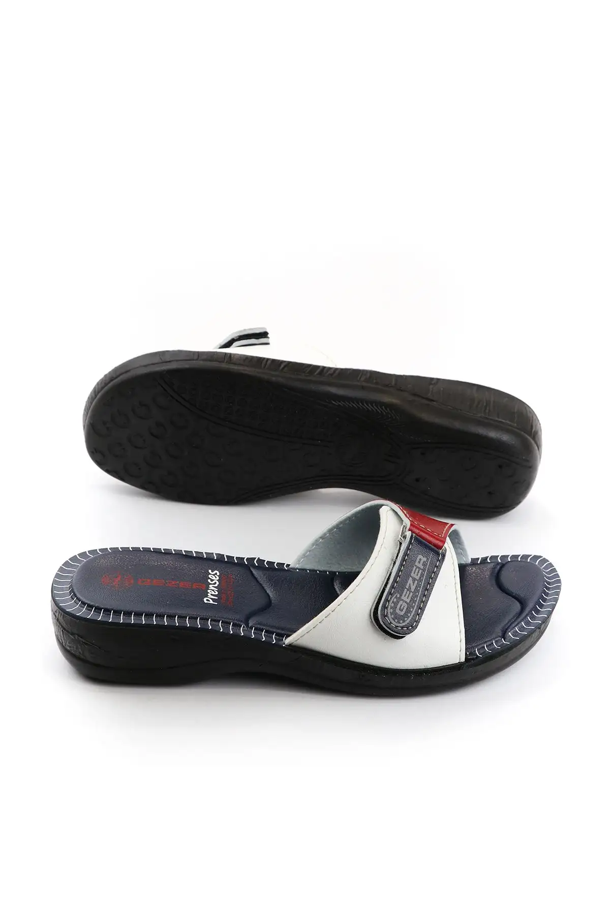 کفش راحتی خانه دمپایی زنانه تابستانی با بند چسبی قابل تنظیم - 6332