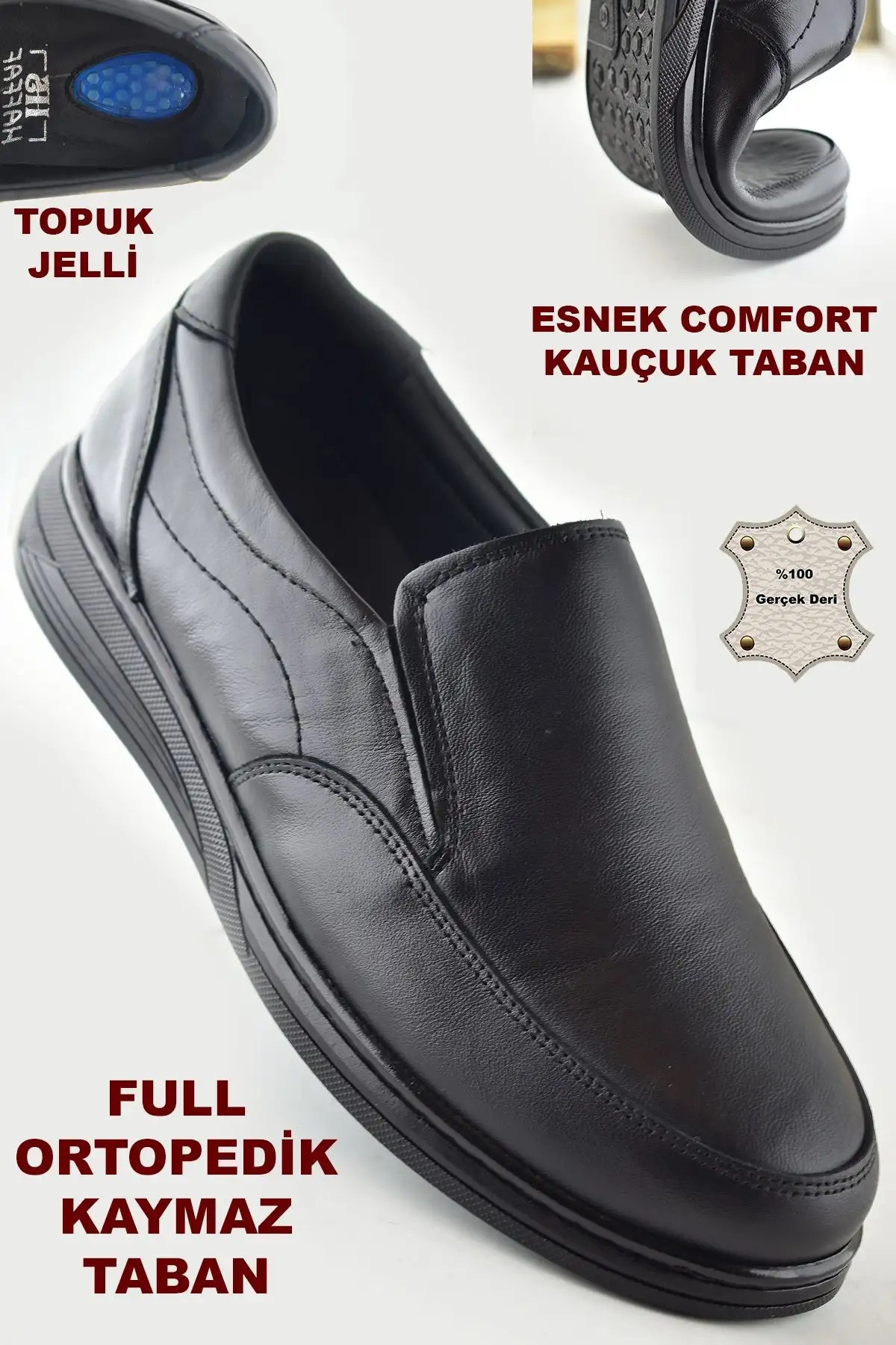 کفش روزمره مردانه   زمستانی چرمی اصل با زیره لاستیکی و ماساژور ساق پا 401 ارتوپدیک - 7047 کفش روزمره مردانه زمستانی چرمی اصل با زیره لاستیکی و ماساژور ساق پا 401 ارتوپدیک - 7047