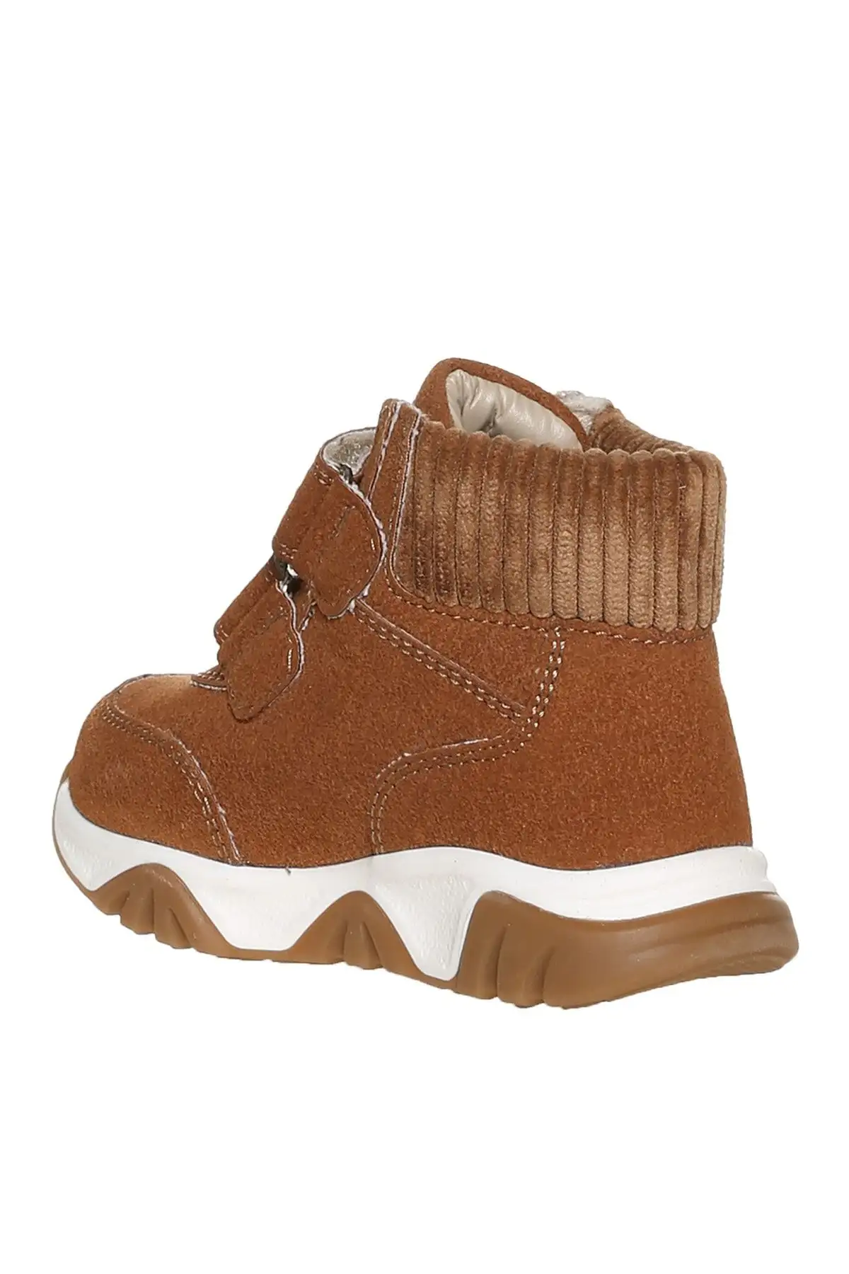 بوت بچگانه رومیزی نوزاد با طرح پارچهای و قهوهای - 6653 بوت بچگانه رومیزی نوزاد با طرح پارچهای و قهوهای - 6653