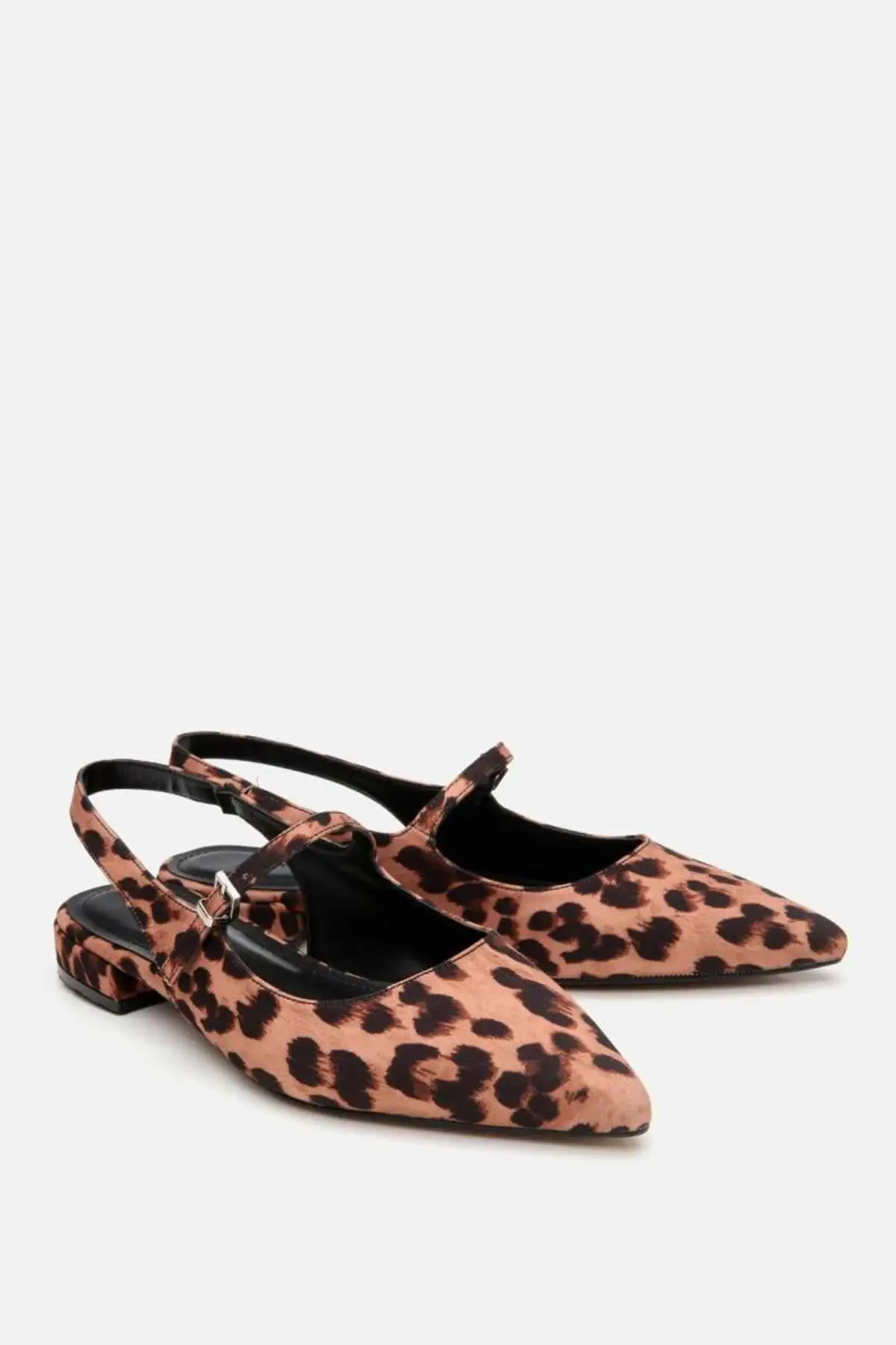 کفش تخت زنانه تابا/ابریشمی لئوپارد 01AYY308040A379 - 6862