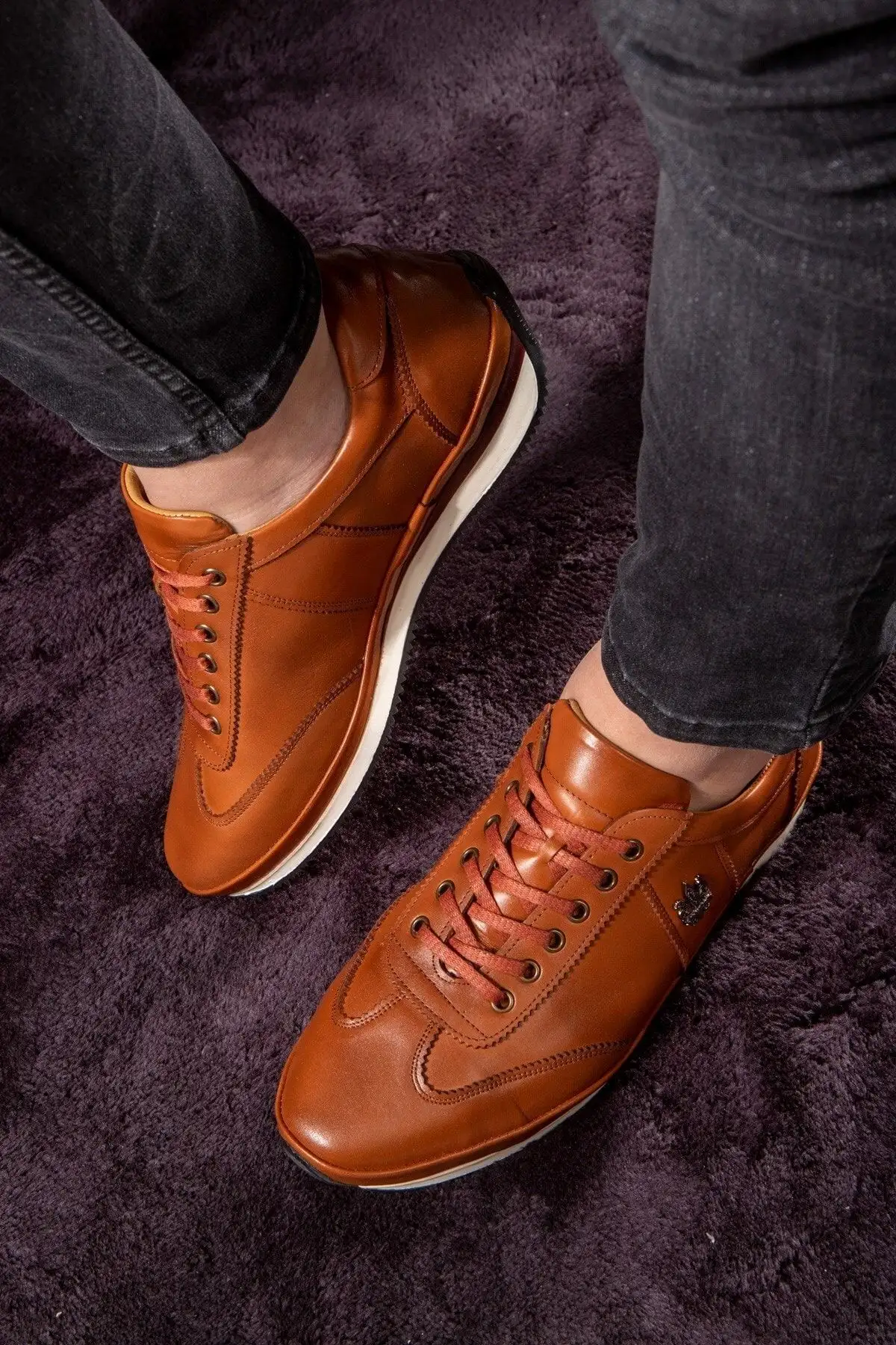 کفش سایز بزرگ مردانه - روزمره رویال از چرم اصل - کژوال - ۱۰۰% چرم - چهار فصل - 6714