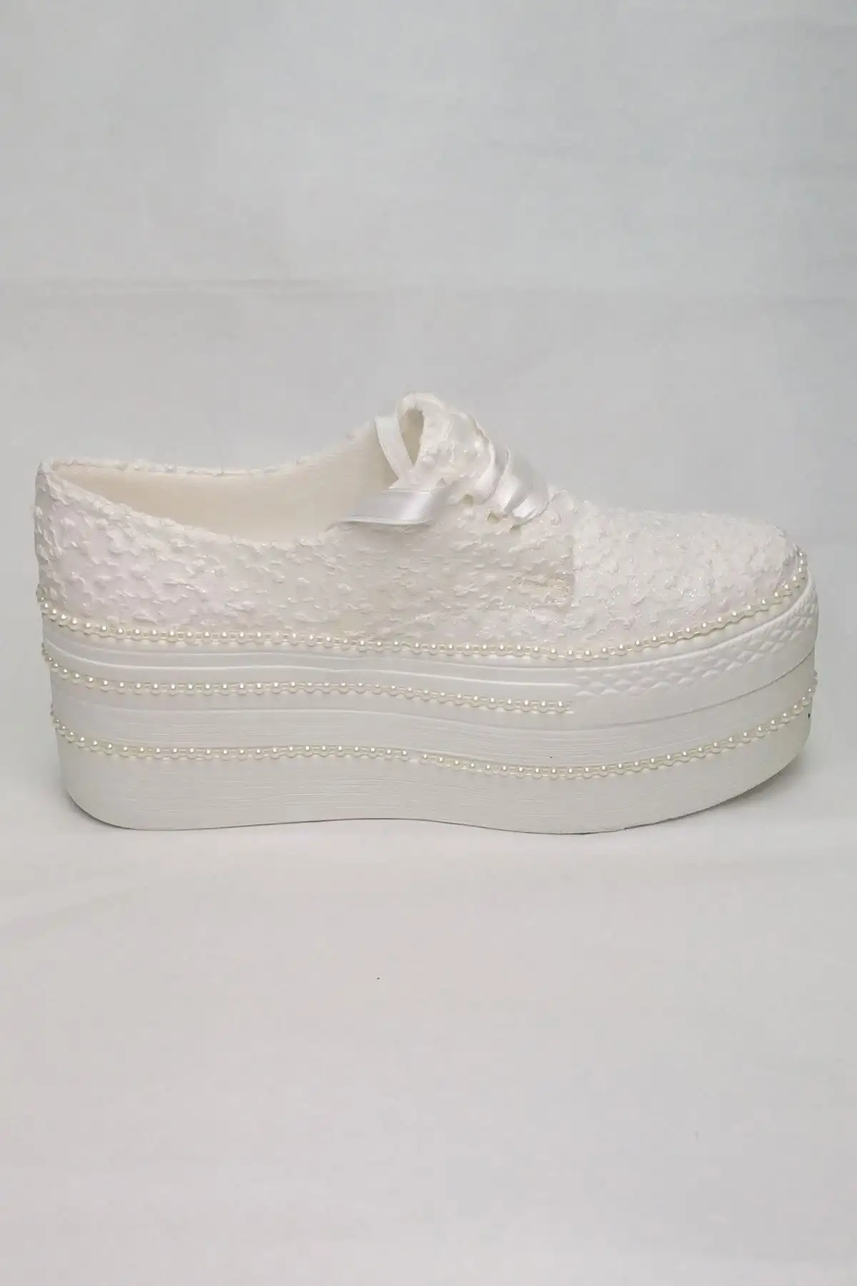 کفش پاشنه بلند زنانه  عروسی پاشنه  پر از مروارید سری 300 - 7214 کفش پاشنه بلند زنانه عروسی پاشنه پر از مروارید سری 300 - 7214