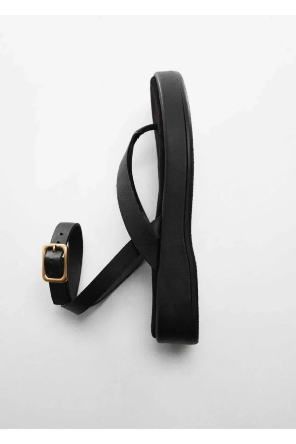 کفش صندل زنانه سندل با بند پلتفرمی برند MANGO - 7438