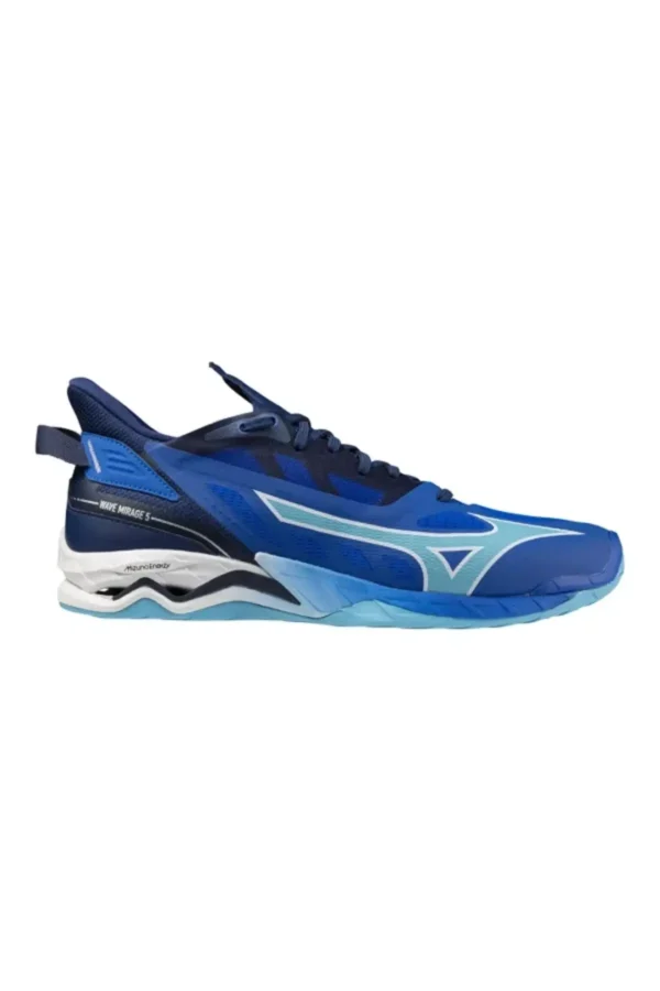 کفش والیبال هندبال مردانه ویو میریج 5 رنگ آبی برند Mizuno - 7445