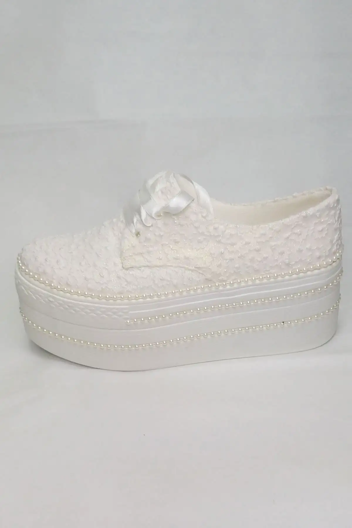 کفش پاشنه بلند زنانه  عروسی پاشنه  پر از مروارید سری 300 - 7214 کفش پاشنه بلند زنانه عروسی پاشنه پر از مروارید سری 300 - 7214