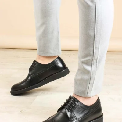 کفش روزمره مردانه کلاسیک با رویه و زیره چرم، راحت و ، مدل 822ma051 - 7347