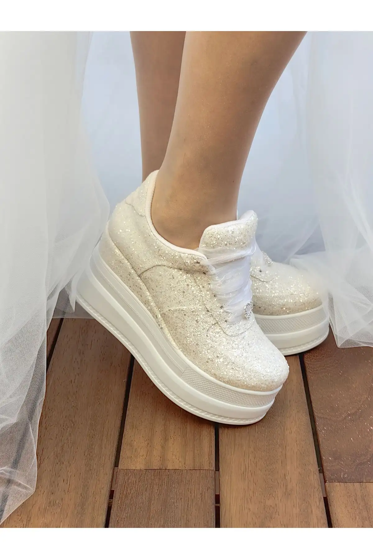 کفش پاشنه بلند زنانه  عروس با足湿 ورزشی دوزی دوزی، کرم روشن، 9 سانتیمتر پاشنه پُر، بسیار راحت - 7216 کفش پاشنه بلند زنانه عروس با足湿 ورزشی دوزی دوزی، کرم روشن، 9 سانتیمتر پاشنه پُر، بسیار راحت - 7216