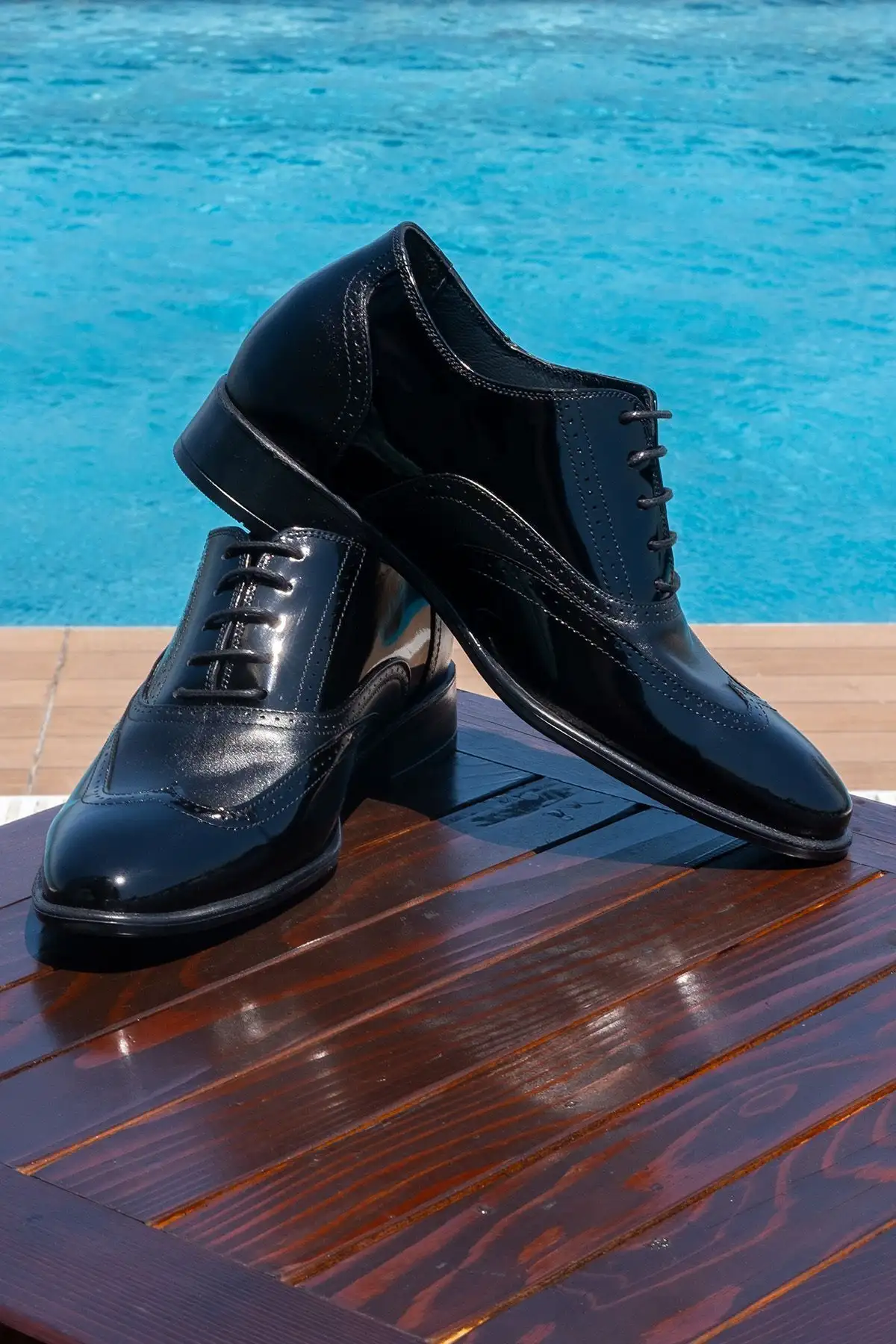 کفش رسمی مردانه +7/9 سانتی متر طولانی شدن  پاشنه بلند پنهان  های کلاسیک چرمی واقعی ، نظافت کوندورا برند Elevold - 7396 کفش رسمی مردانه +7/9 سانتی متر طولانی شدن پاشنه بلند پنهان های کلاسیک چرمی واقعی ، نظافت کوندورا برند Elevold - 7396