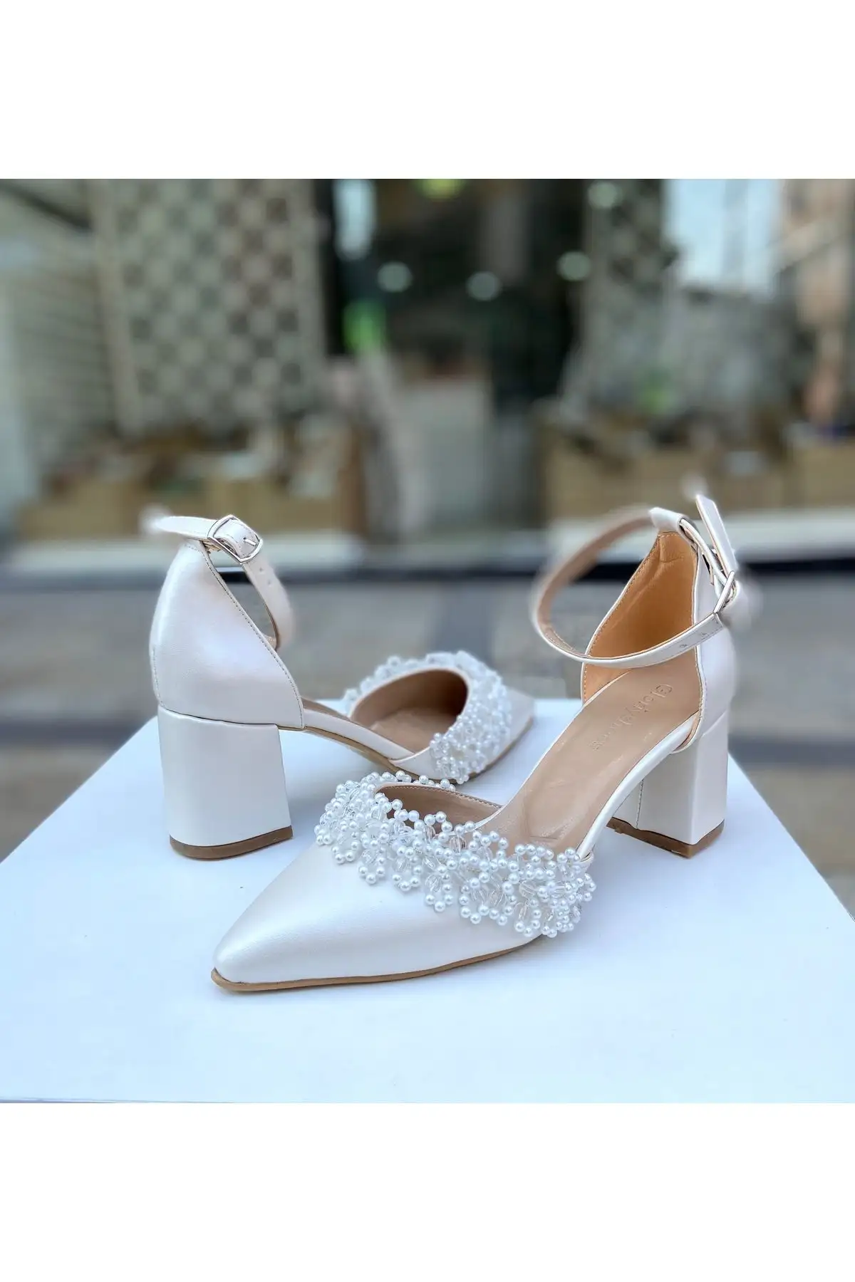 کفش پاشنه‌ بلند زنانه 6 سانتی‌متری سدف دری مدل 01314 - رسمی و عروسی - 7224