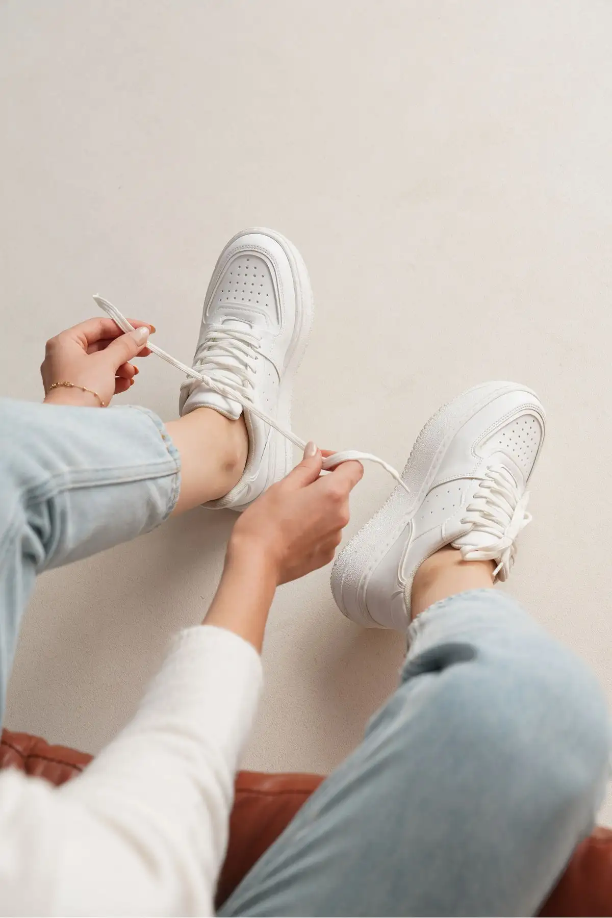 کفش ورزشی روزمره کتانی زنانه سفید 0012255 برند Riccon - 7485