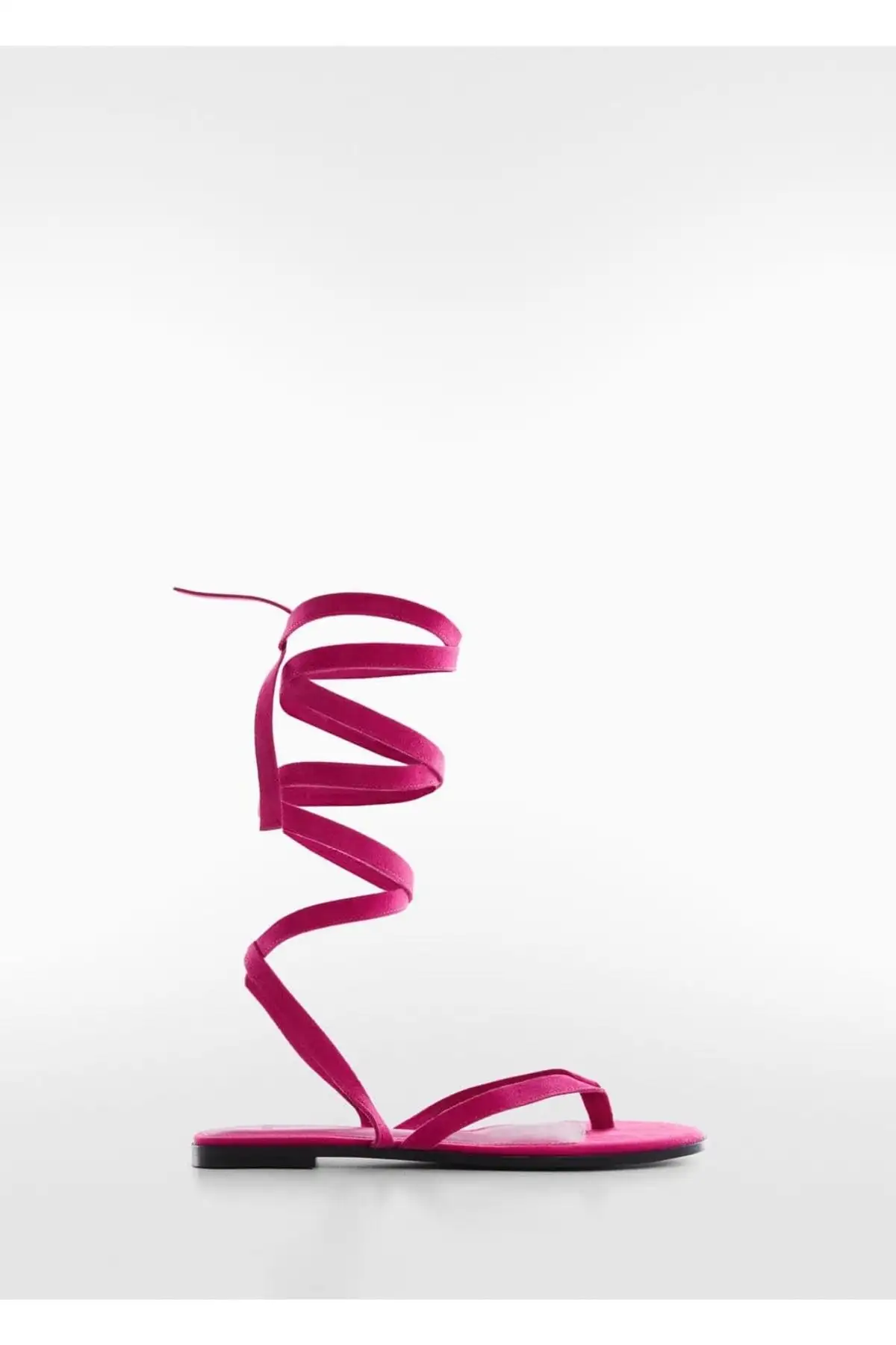 کفش صندل زنانه با بند چرمی برند MANGO - 7442