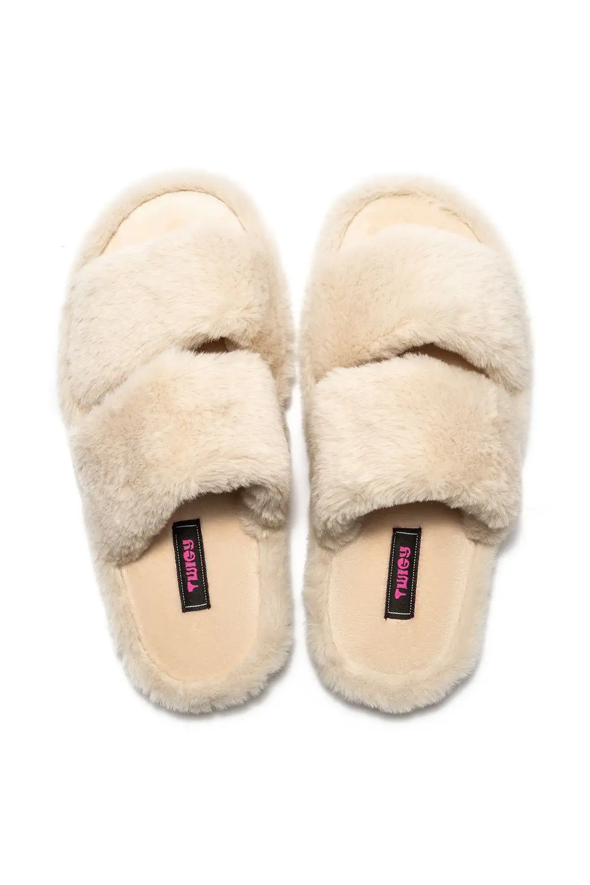 کفش راحتی خانه پاپوش خانم مونا - رنگ بژ - سایز ۳۶/۴۱ - 7321