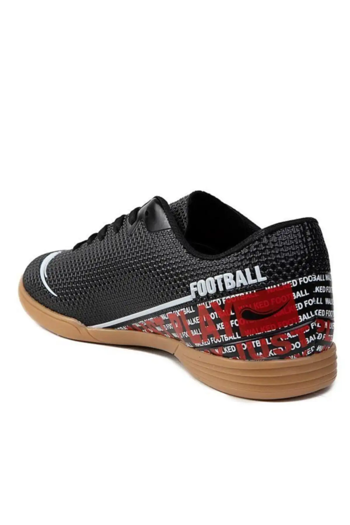 کفش فوتبال  ورزشی فوتسال پسرانه مشکی سفید سالن 233 برند Genel Markalar - 7513 کفش فوتبال ورزشی فوتسال پسرانه مشکی سفید سالن 233 برند Genel Markalar - 7513