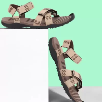 کفش صندل زنانه ساندال روزمره راحت و سبک آناتومیک مواری با چسب رنگی برند adidas - 7413