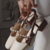 کفش پاشنه‌ بلند زنانه با پاشنه کوتاه و بلوک ملایم - 7251