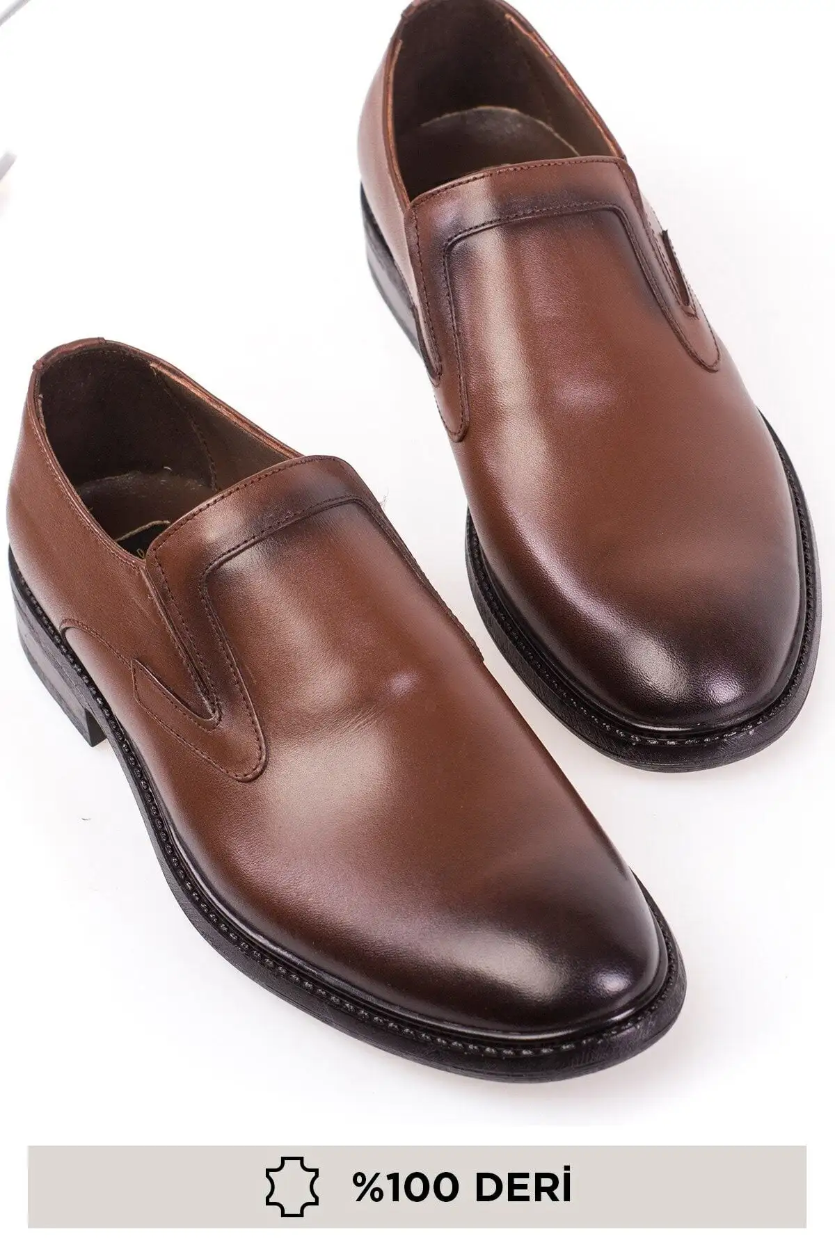 کفش رسمی مردانه   کلاسیک، اورتوپدیک، بدون بند، چرم طبیعی - 7334 کفش رسمی مردانه کلاسیک، اورتوپدیک، بدون بند، چرم طبیعی - 7334