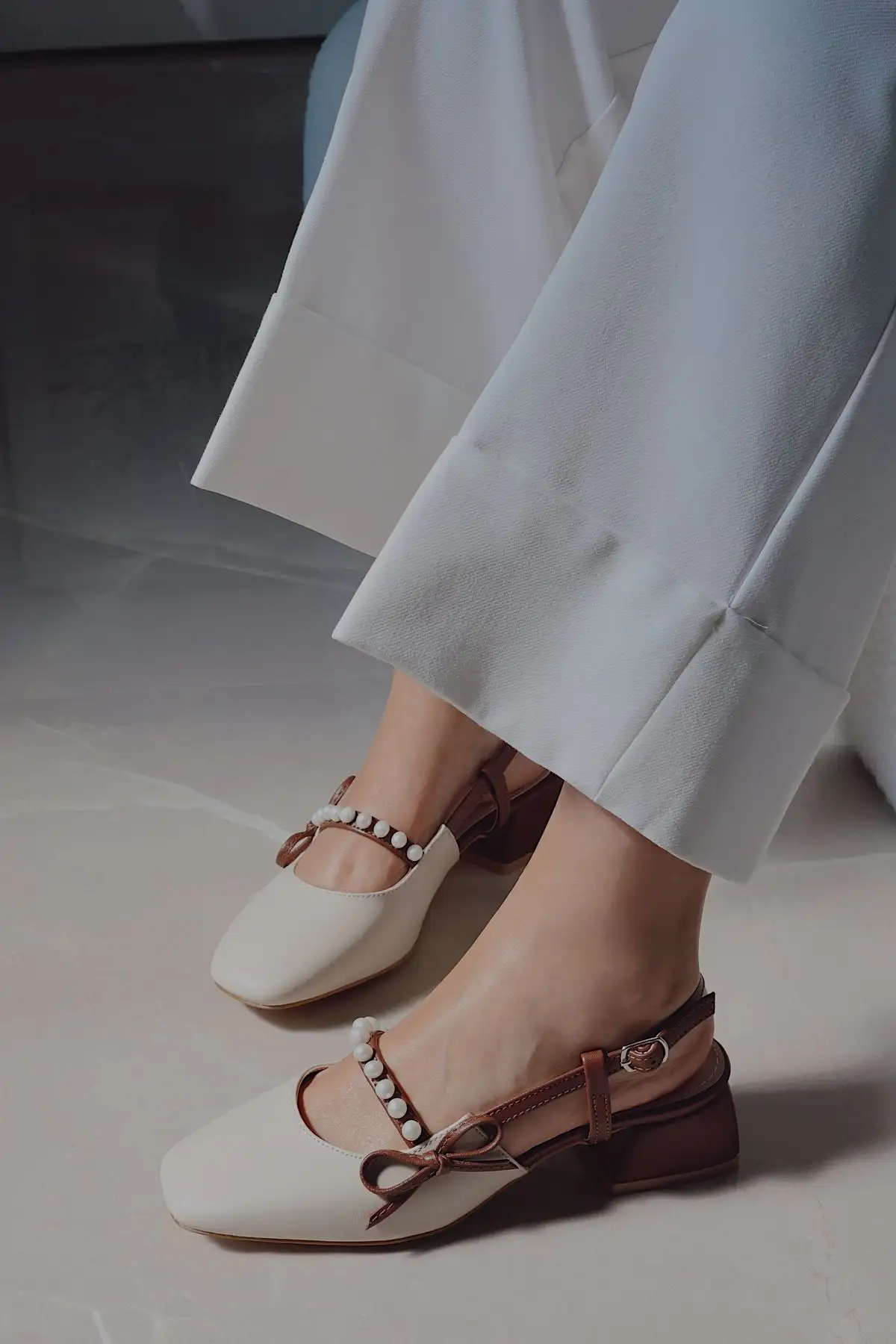 کفش پاشنه بلند زنانه   با پاشنه کوتاه و بلوک ملایم - 7251 کفش پاشنه بلند زنانه با پاشنه کوتاه و بلوک ملایم - 7251