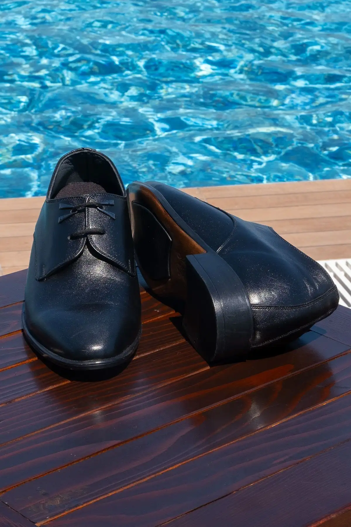 کفش رسمی مردانه  آکسفورد  با پاشنه مخفی دستساز مدل دو بندی - مناسب برای دامادی با ارتفاع 7/9 سانتیمتر - 7333 کفش رسمی مردانه آکسفورد با پاشنه مخفی دستساز مدل دو بندی - مناسب برای دامادی با ارتفاع 7/9 سانتیمتر - 7333