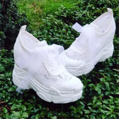 کفش پاشنه‌ بلند زنانه عروسی با پاشنه مخفی داخلی 12 سانتیمتری - 7200