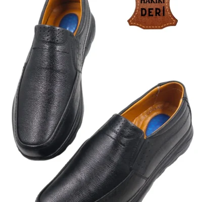 کفش روزمره مردانه چرمی اورتپدیک با کفی ژل برای آقایان - 7340