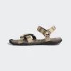 کفش صندل زنانه مواری گوشواره/مگنت/مشکی برند adidas - 7421