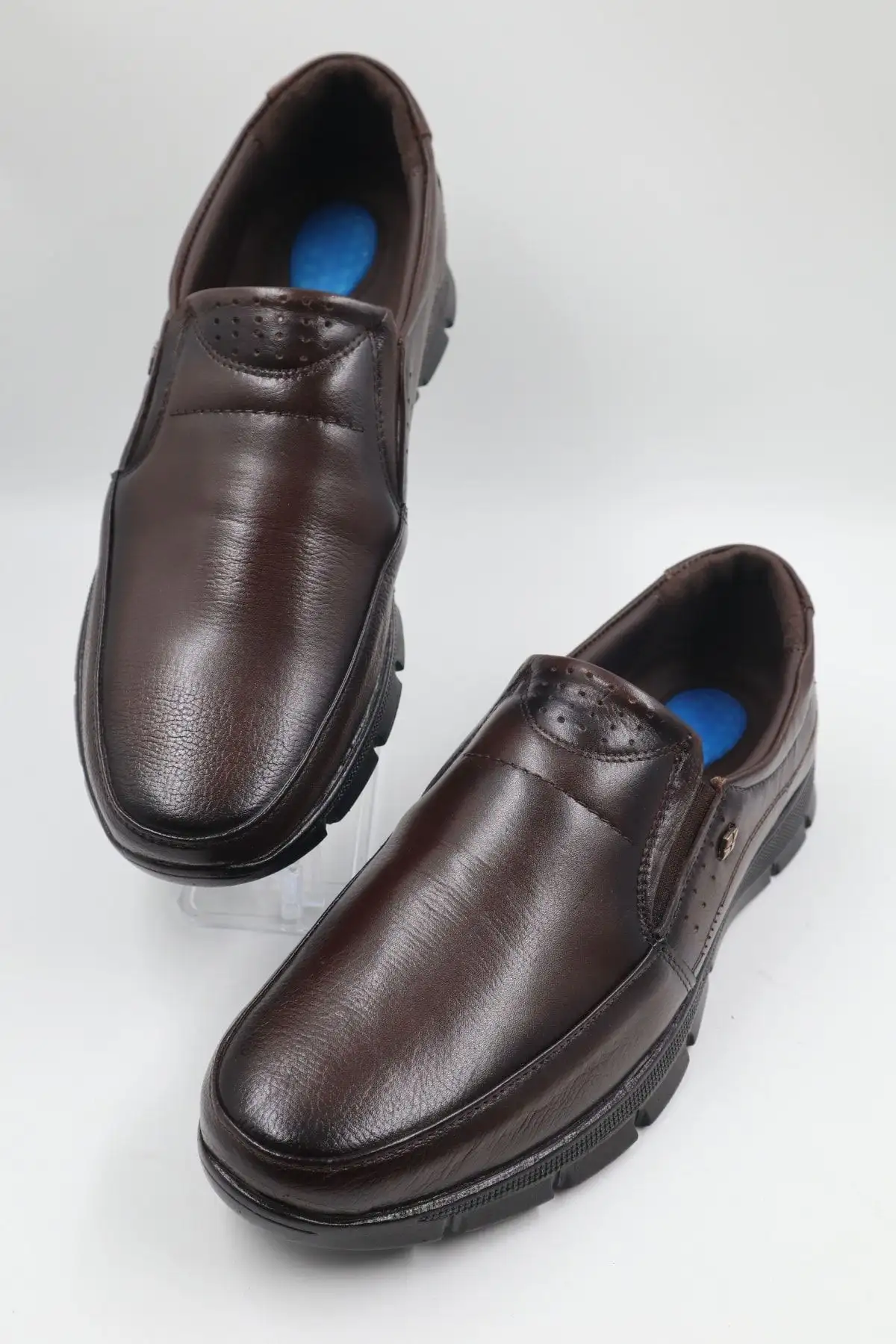 کفش روزمره مردانه   قهوهای اورتopedیک تمام چرم جلی ultra راحت برای استفاده روزانه - 7352 کفش روزمره مردانه قهوهای اورتopedیک تمام چرم جلی ultra راحت برای استفاده روزانه - 7352