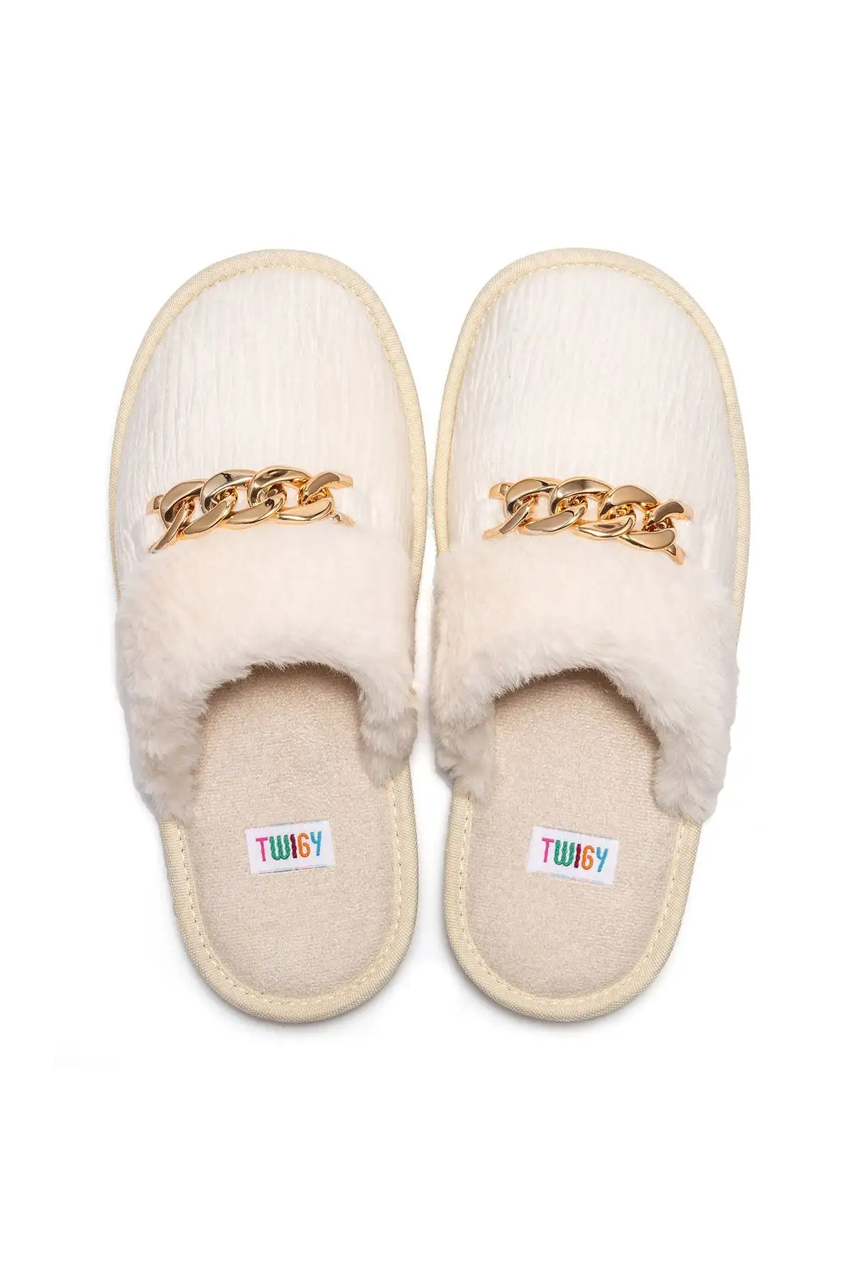 کفش راحتی خانه دمپایی زنانه نوا رنگ کرم سایز ۳۶/۴۱ - 7326