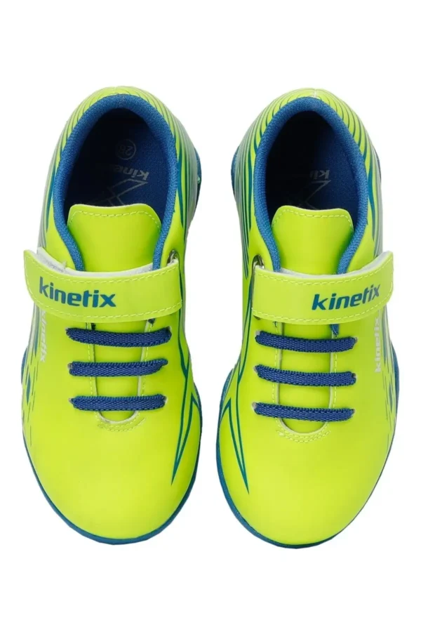 کفش فوتبال فوتسال پسرانه برونو جی تی اف 3fx نئونی زرد برند Kinetix - 7535