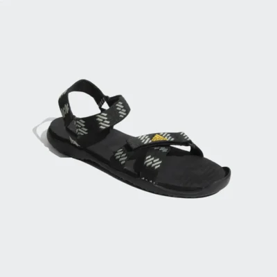 کفش صندل زنانه محصول "MOARY" به رنگ‌های مشکی، نقره‌ای سبز و طلایی فعال است. برند adidas - 7418