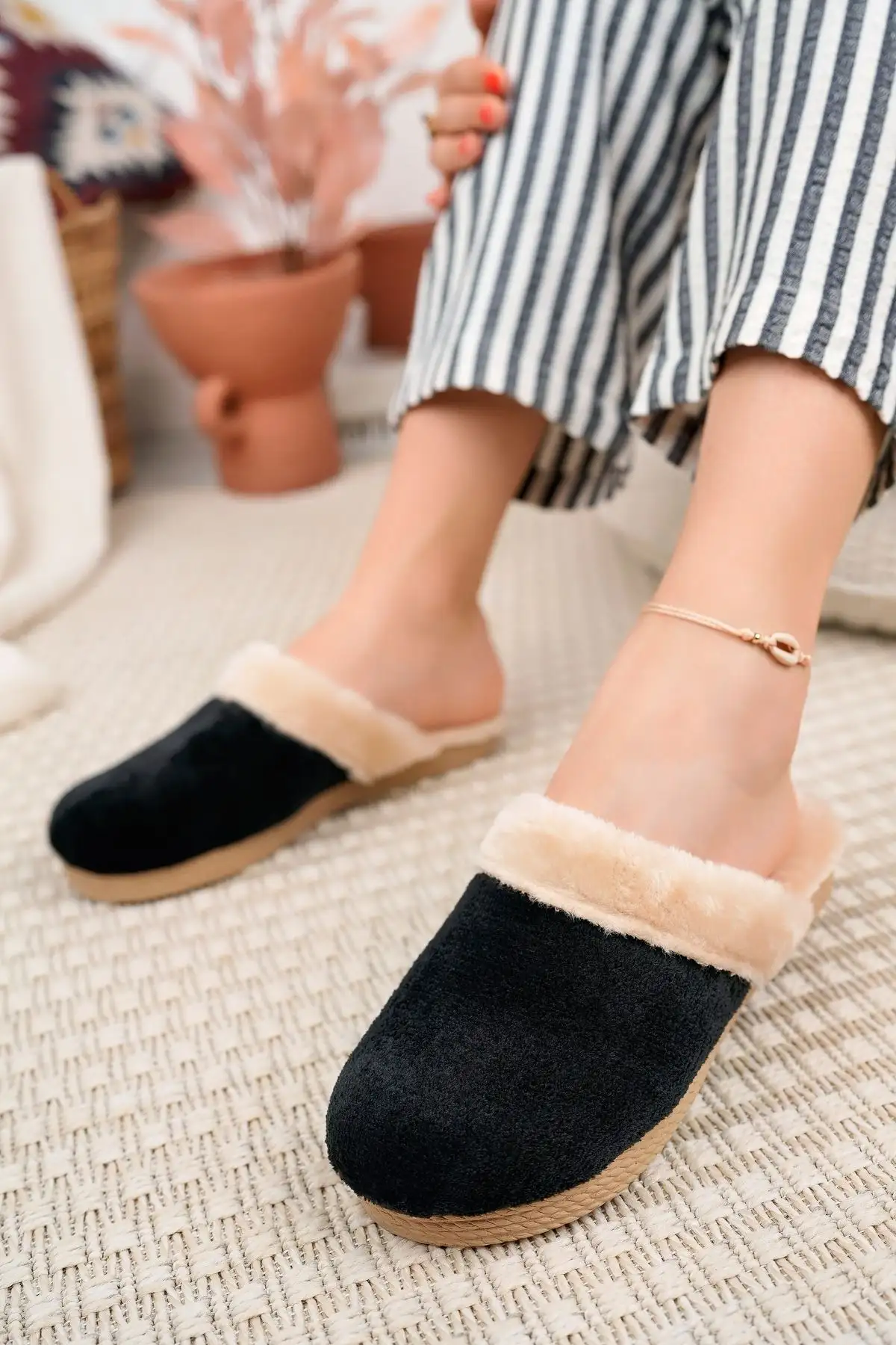 کفش راحتی خانه پک سهتایی دمپایی زنانه زمستانی، دمپایی روزمره خانگی، دمپایی مهمان، چمدان عروسی، ست سهتایی دمپایی - 7315 کفش راحتی خانه پک سهتایی دمپایی زنانه زمستانی، دمپایی روزمره خانگی، دمپایی مهمان، چمدان عروسی، ست سهتایی دمپایی - 7315