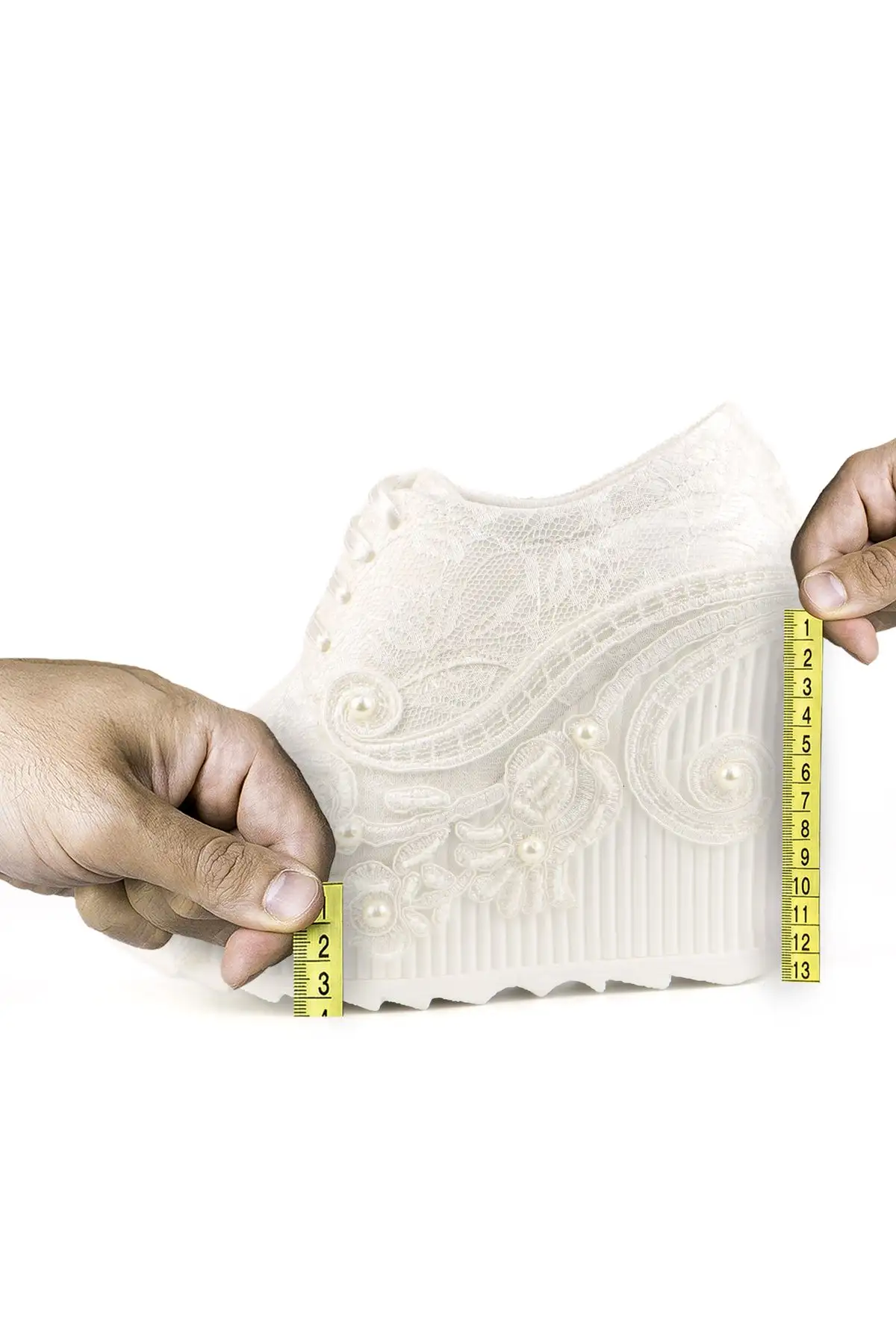 کفش پاشنه بلند زنانه 13 سانتیمتر  عروس اسپرت، زیره ضد لغزش، بسیار سبک است و شما را خسته نمیکند، این نیز تضمین میکند که میتوانید راحتی حرکت کنید. - 7209 کفش پاشنه بلند زنانه 13 سانتیمتر عروس اسپرت، زیره ضد لغزش، بسیار سبک است و شما را خسته نمیکند، این نیز تضمین میکند که میتوانید راحتی حرکت کنید. - 7209