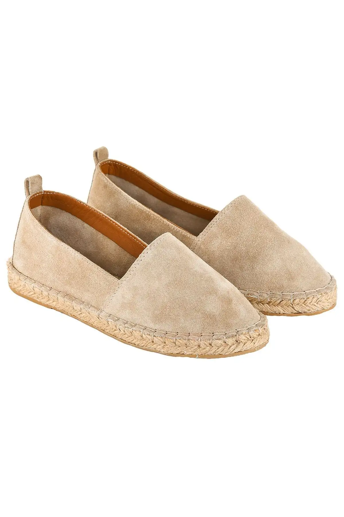 کفش روزمره مردانه اسپادریل دستساز چرم طبیعی  به رنگ قهوهای تیره - 7350 کفش روزمره مردانه اسپادریل دستساز چرم طبیعی به رنگ قهوهای تیره - 7350