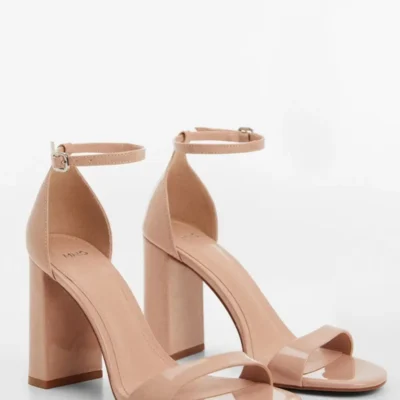 کفش صندل زنانه با بند ساقه‌دار برند MANGO - 7432