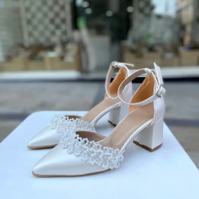 کفش پاشنه بلند زنانه 6 سانتیمتری سدف دری مدل 01314 - رسمی و عروسی - 7224