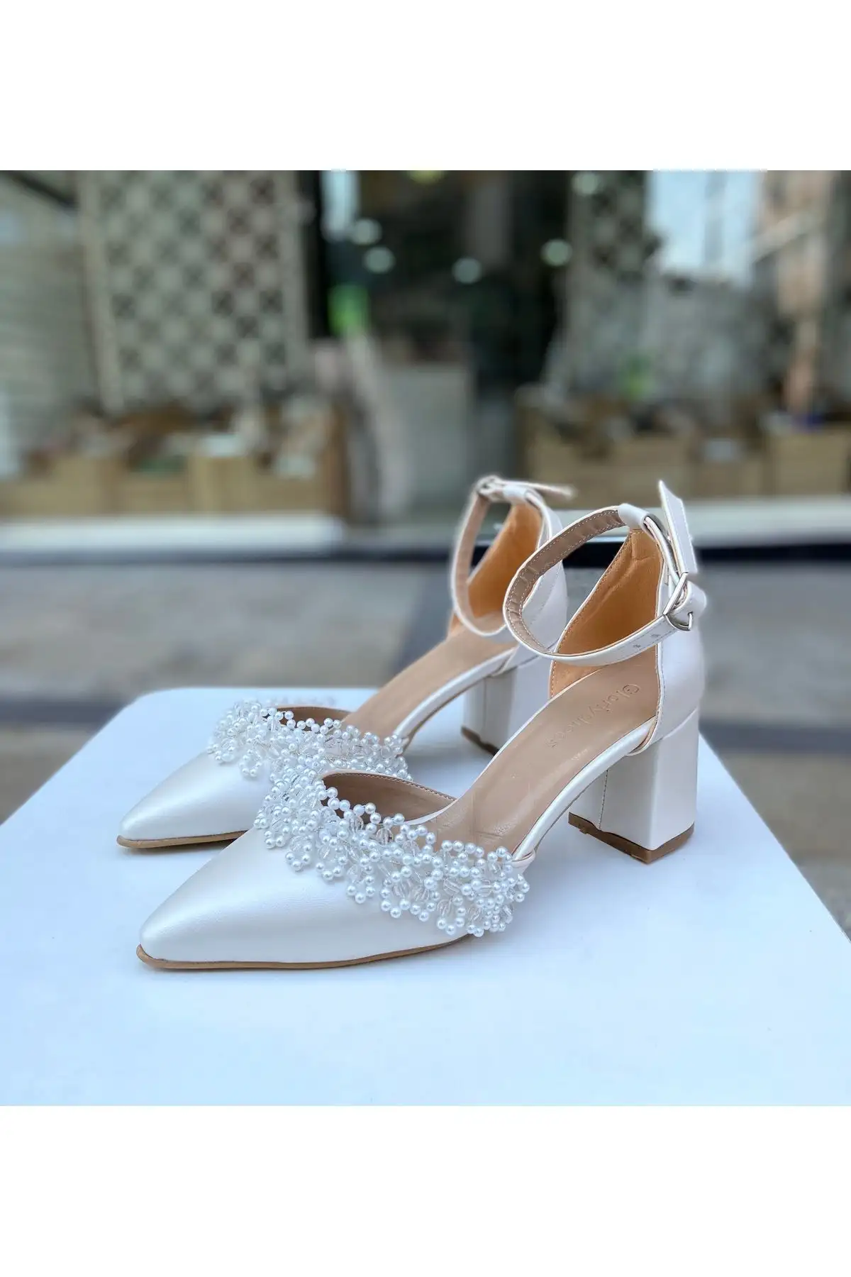 کفش پاشنه‌ بلند زنانه 6 سانتی‌متری سدف دری مدل 01314 - رسمی و عروسی - 7224